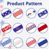 Hying 12 PCS 4th of July Patriotic Ribbons, 3/8" Grosgrain Ribbons Red Blue for Gift Wrapping, Memorial Day Decoration