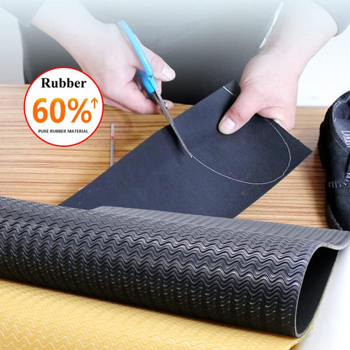 Shoe Sole Repair Rubber Soling Sheet - DIY Anti-Slip Shoe Repairing Bottom Materials