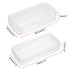 JUXYES Plastic Sterilizing Tray for Nail Art Tools, Portable Sterilizer with Strainer, Clear Storage Box Organizer