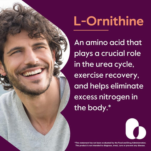 BESTVITE L-Ornithine 500mg (240 Vegetarian Capsules) - Vegan, Non-GMO, Gluten-Free, No Stearates or Fillers