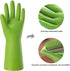 Bamllum 3 Pairs Rubber Cleaning Gloves for Household, Reusable Dishwashing Gloves, Waterproof (Medium)