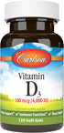 Carlson Vitamin D3 4000 IU - 120 Gluten Free Softgels for Bone & Immune Health