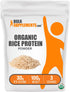 BulkSupplements.com Organic Rice Protein Powder, Unflavored Plant Protein, Vegan, Dairy Free, 30g per Serving, 100g