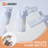 LONGWAY 1.7oz 50ml Airless Cosmetic Cream Pump Bottle, Travel Size Dispenser for Shampoo, Pack of 6, Frosted