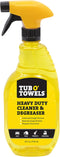 Tub O' Towels Heavy Duty Cleaner Spray, Industrial Strength for Oil, Tar, Paint, Dirt, Grease Removal (24oz)