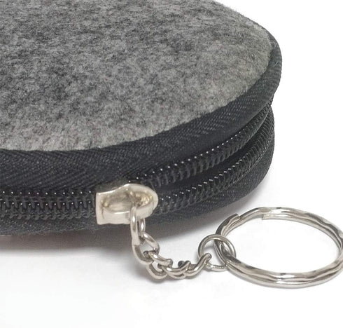 INVODA Portable Pill Box Storage Bag Soft Felt Zipper Pouch to Protect Medicine Cases from Breakage & Scattering Light