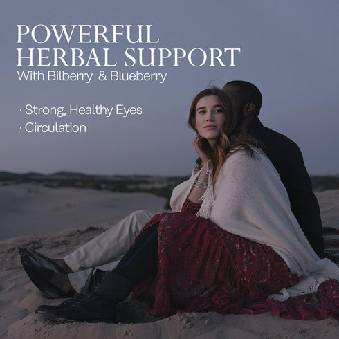 Bilberry Extract 160 mg SOLARAY, Eye Health & Circulation Support, 36% Anthocyanosides Plus Blueberry, Vegan, 30 VegCaps
