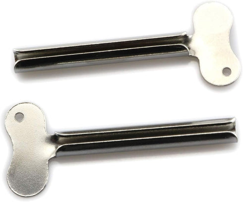 2pcs Stainless Steel Toothpaste Tube Squeezers for Bathroom Use