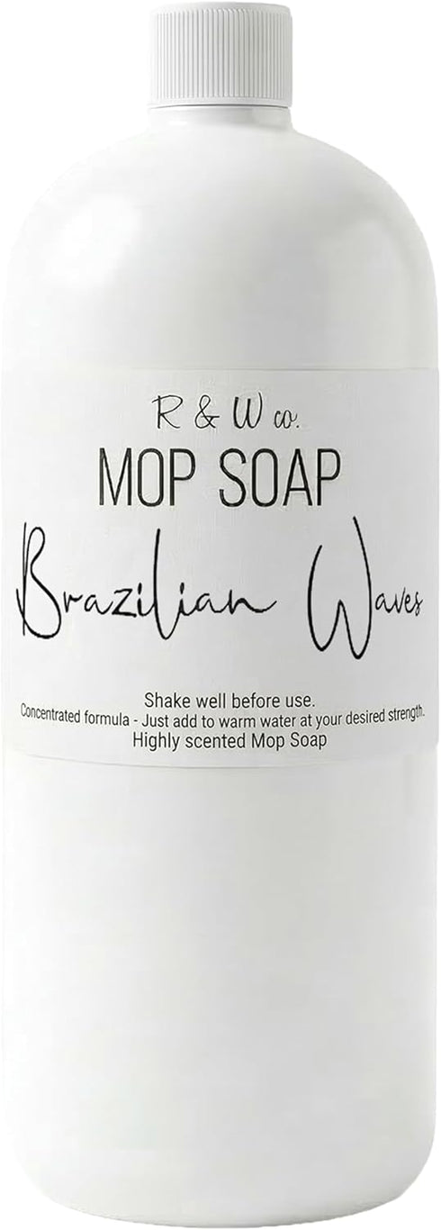 R & W Co. R&W CO. Original 32 oz Premium Mop Soap Brazilian Waves Scented, Gentle