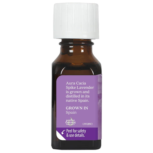 Aura Cacia Lavender (Spike) Essential Oil - 0.5-Ounce Bottle