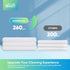 HOMEXCEL 12 Pack White Microfiber Cleaning Cloths, Premium Lint Free Towels for Cars, Highly Absorbent Reusable Rags.