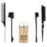 VOLLUCK Hair Wax Stick for Wigs, 2.7Oz Edge Control Slick Stick with 4 PCS Edge Brushes Hair Styling Comb Set