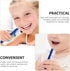 Healvian 8pcs Denture Cleaning Brush Set - T-Shaped Denture Special Toothbrush Tool Bagged with Hard Heads for Denture