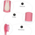 HAKIDZEL Portable Sonic Electric Toothbrush for Adults Pink High-Frequency Vibration Ergonomic Handle Lightweight