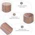ZhangyiHot Brown Walnut Wood Essential Oil Diffuser,Wooden Aromatherapy Round Office Home Car Diffuser,Small Wooden