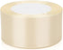 25 Yards Rice White Satin Ribbon, 1-1/2 inches Wide for Wedding, Party, Gift Box Packaging