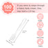 Mini Disposable Plastic Cosmetic Spatulas - SumDirect 100 Pcs Frosted Clear Skincare Makeup Mask Spatula