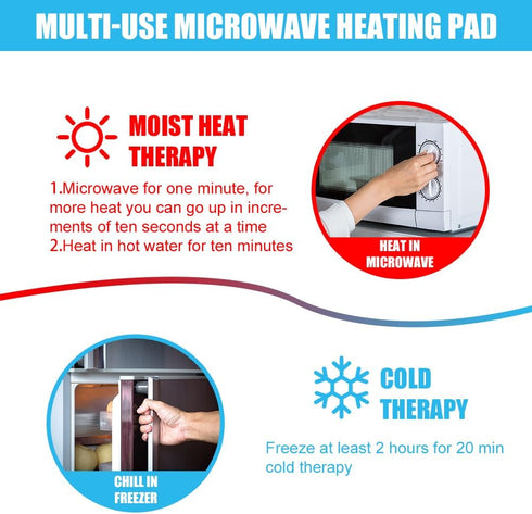 Soft Gel Ice Pack for Injuries, Reusable 2 Pack Flexible Hot Cold Pack for First Aid, Migraines, Surgery Recovery