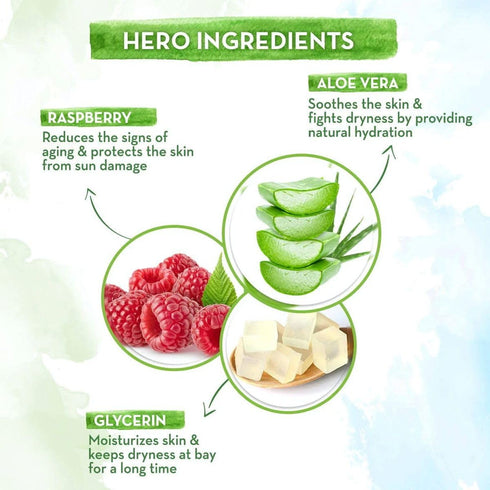 Mamaearth HydraGel Sunscreen - SPF 50 & PA++++ Sun Protection with Aloe Vera & Raspberry, Hydrating Gel Lotion, 1.69 Fl