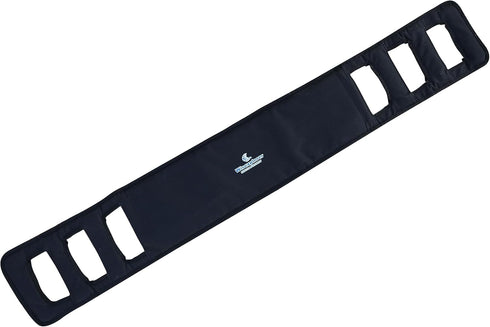 47.2 Inch Non-Slip Transfer Nursing Sling, Safety Patient Lift Board Mobility Aids for Elderly or Patient (Black)