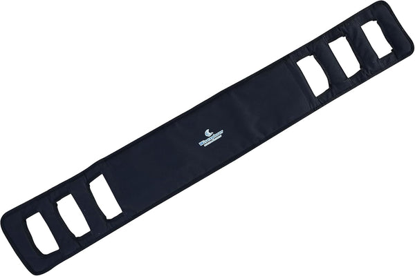 47.2 Inch Non-Slip Transfer Nursing Sling, Safety Patient Lift Board Mobility Aids for Elderly or Patient (Black)