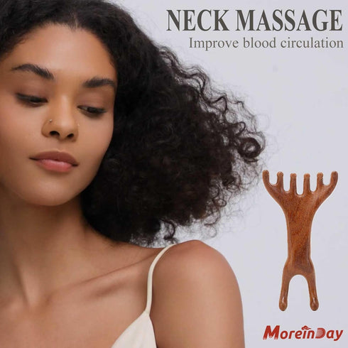 Sandalwood Scalp Gua Sha & Massage Comb - Relaxation Tool