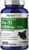 NusaPure Fo-Ti 5000mg | 200 Count | He-Shou-Wu Root | Non-GMO, Vegan, Bioperine