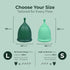 Set 12-Hour SHORDY Menstrual Cups with Applicator & Lube Reusable Period Cups (Small & Large) for Beginners