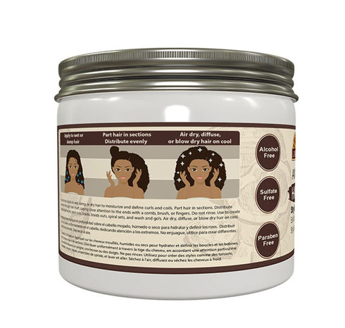 Okay Coconut Anti Frizz Detangling Hair Smoothie, 17 Ounce, White