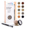 Natural Eyebrow Powder Eyebrow Kit – Mica Brow Powder Makeup Kit with Professional Angled Brush, 10 Natural Shades