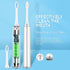 Portable Electric Vibration Toothbrush for Adults Non-Rechargeable Soft Bristle with Replacement Heads Simple Operation