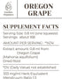 Oregon Grape Alcohol-Free Natural Tincture Extract, Immune System Booster, 100% Liquid Drops (4 fl oz)