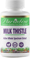 Paradise Herbs Milk Thistle, Active Whole Spectrum Extract, Vegan, Non GMO, Gluten Free, 60 Vegetarian Capsules