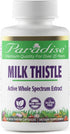 Paradise Herbs Milk Thistle, Active Whole Spectrum Extract, Vegan, Non GMO, Gluten Free, 60 Vegetarian Capsules