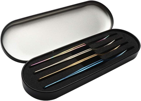 Professional Tweezers Storage Case: Activated Sealed Box for Eyelash Extension Tools, 1 PCS, Black