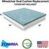 Foamma 6 18 20 Gel Memory Foam Wheelchair Seat Cushion Replacement for Coccyx, Orthopedic Back Support, x x Centipur-US