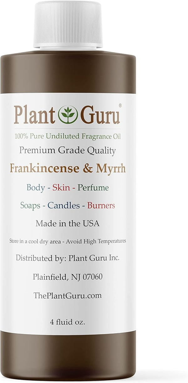 Frankincense and Myrrh Fragrance Oil 4 fl. oz. - Scented Oil for DIY Soap Making and Aromatherapy