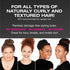 PuffCuff Mini 2.5" Hair Clamps, 3 Pieces, for Natural Thick, Curly, Kinky, Textured Hair