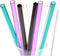 Dakoufish 9" Wide Mouth Reusable Plastic Replacement Drinking Straws for Milkshake, Smoothie Set of 8