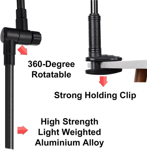 Foldable Aluminum CPAP Hose Holder & Accessories - Adjustable & Secure to Avoid Tangling of CPAP Hoses