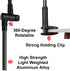 Foldable Aluminum CPAP Hose Holder & Accessories - Adjustable & Secure to Avoid Tangling of CPAP Hoses