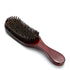 Natural Boar Bristle Hair Brush with Ergonomic Mahogany Handle for Men or Women - Grooming Coarse Hair