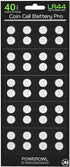 POWEROWL High Capacity LR44 Batteries, 40 Pack, L1154F AG13 357 303 SR44 A76 Premium Alkaline