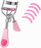 Stainless Steel Eyelash Curler with Comb, Pain-Free for All Eye Shapes, 5 Silicone Refill Pads, Light Pink