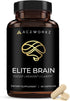 ACEWORKZ Elite Brain - Nootropic Supplement for Focus, Memory, & Mental Clarity - 60 Capsules with ALCAR, Lions Mane,