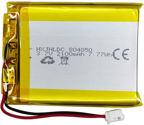 HXJNLDC DC 3.7V 2100mAh 804050 li-ion Lithium Ion Polymer Battery Replacement for DIY