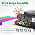 JUNIPLTER 2 1 7 PCS Weekly Pill Organiser Times a Day, Arthritis Friendly Travel Pill Case, BPA-Free Pill Box Day