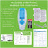 AccuRelief TENS Unit Muscle Stimulator, Pain Relief System, Electric Muscle Stimulator with Electrodes, White and Blue