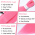 Pre Stretched Braiding Hair Extensions, 26 Inch Synthetic Hair, 6 Packs, Pink