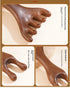 M.lemo925 (5+2-Claws) Golden Sandalwood Massager Tool Eye Massage Device Scalp Gua Sha Wooden Comb Forehead Massage